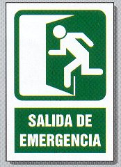 6 SALIDA DE EMERGENCIA 2  IMAGENES FOTOS DIBUJOS